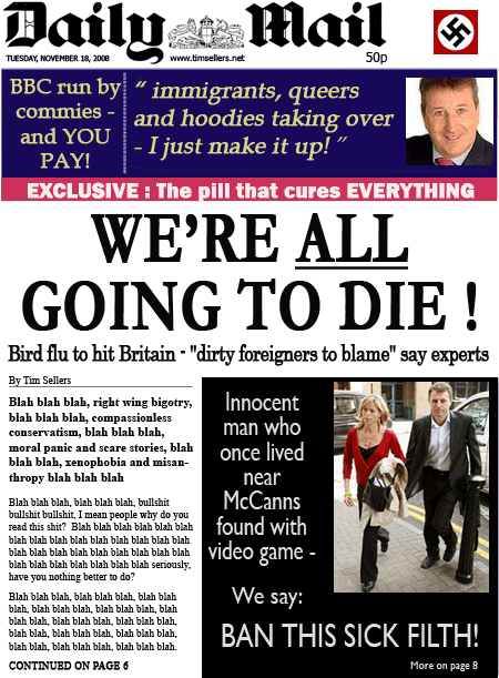 Daily Mail front cover